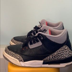 Jordan 3 “black cement” size 6